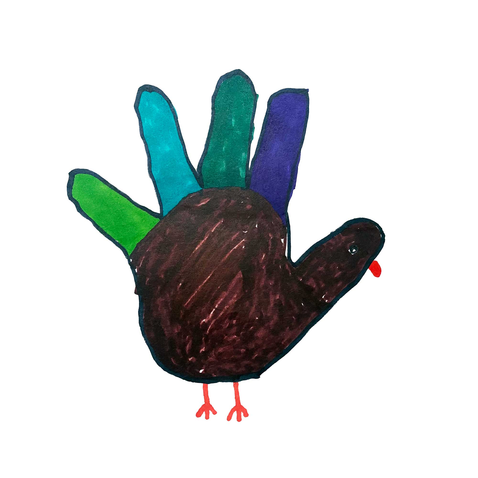 A HAND TURKEY YOU CAN CLEAN YOUR GLASSES WITH - Image 2