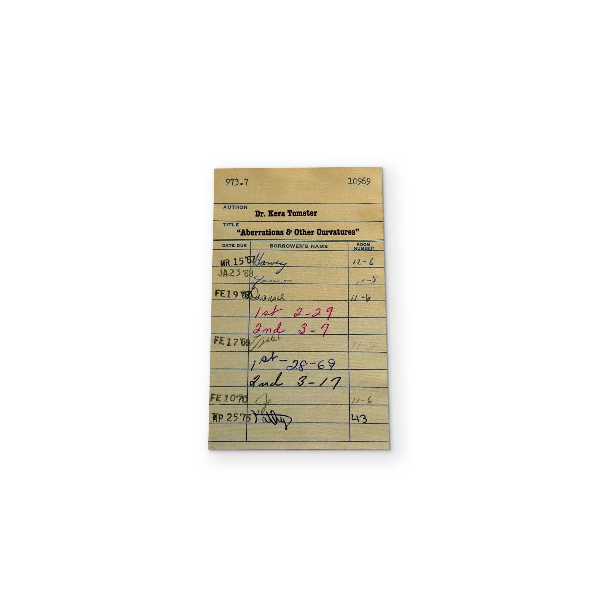 A LIBRARY CARD YOU CAN CLEAN YOUR GLASSES WITH
