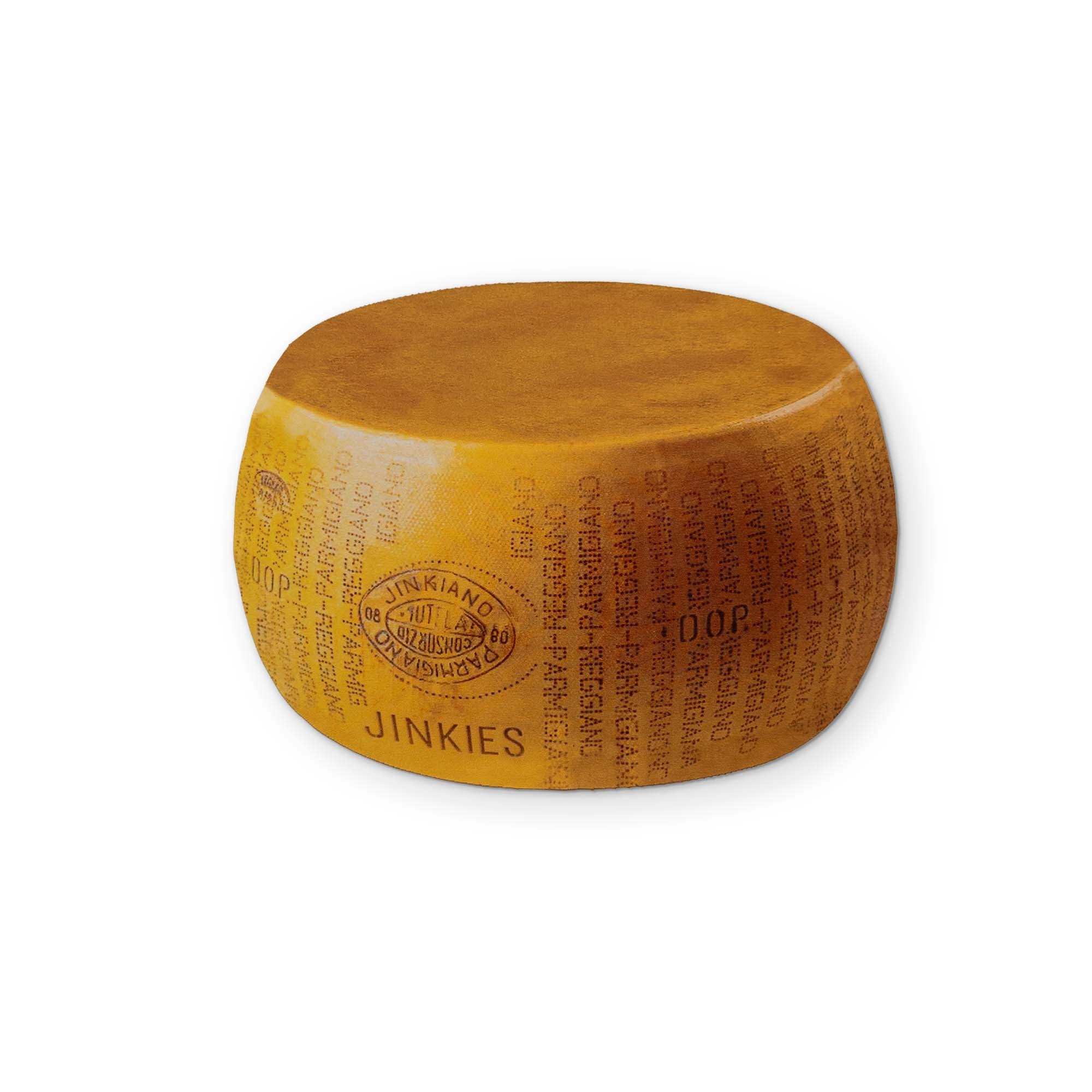 A PARMESAN CHEESE WHEEL YOU CAN CLEAN YOUR GLASSES WITH